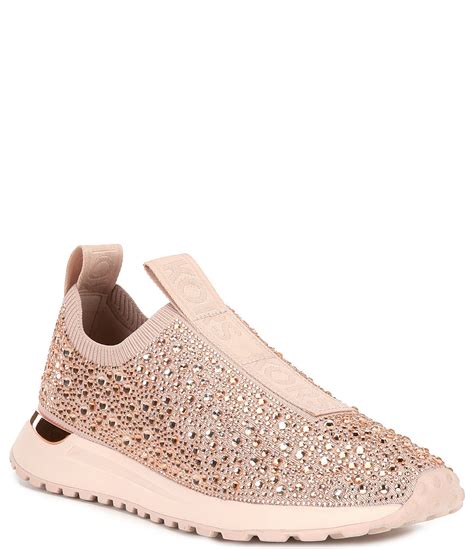 michael kors leo slip on|Michael Kors stretch knit sneakers.